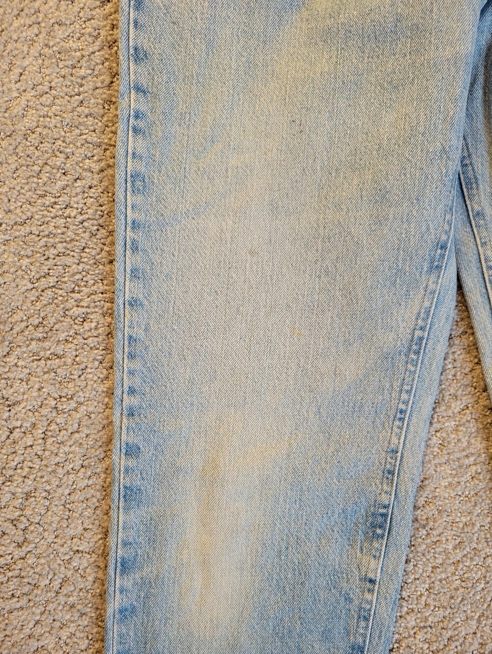 Vintage Lee Original Jeans Light Wash High Rise Straight Leg Denim Womens ~10 - Picture 9 of 15